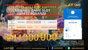 BUKTI KEMENANGAN MEMBER DI KAKI4D