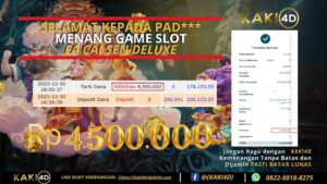 BUKTI KEMENANGAN MEMBER KAKI4D