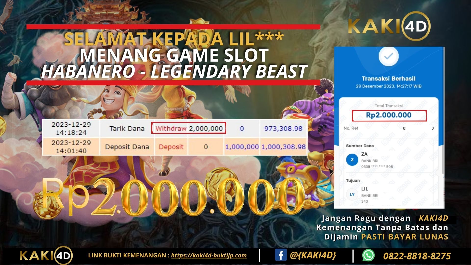 KAKI4DJP BUKTI KEMENANGAN