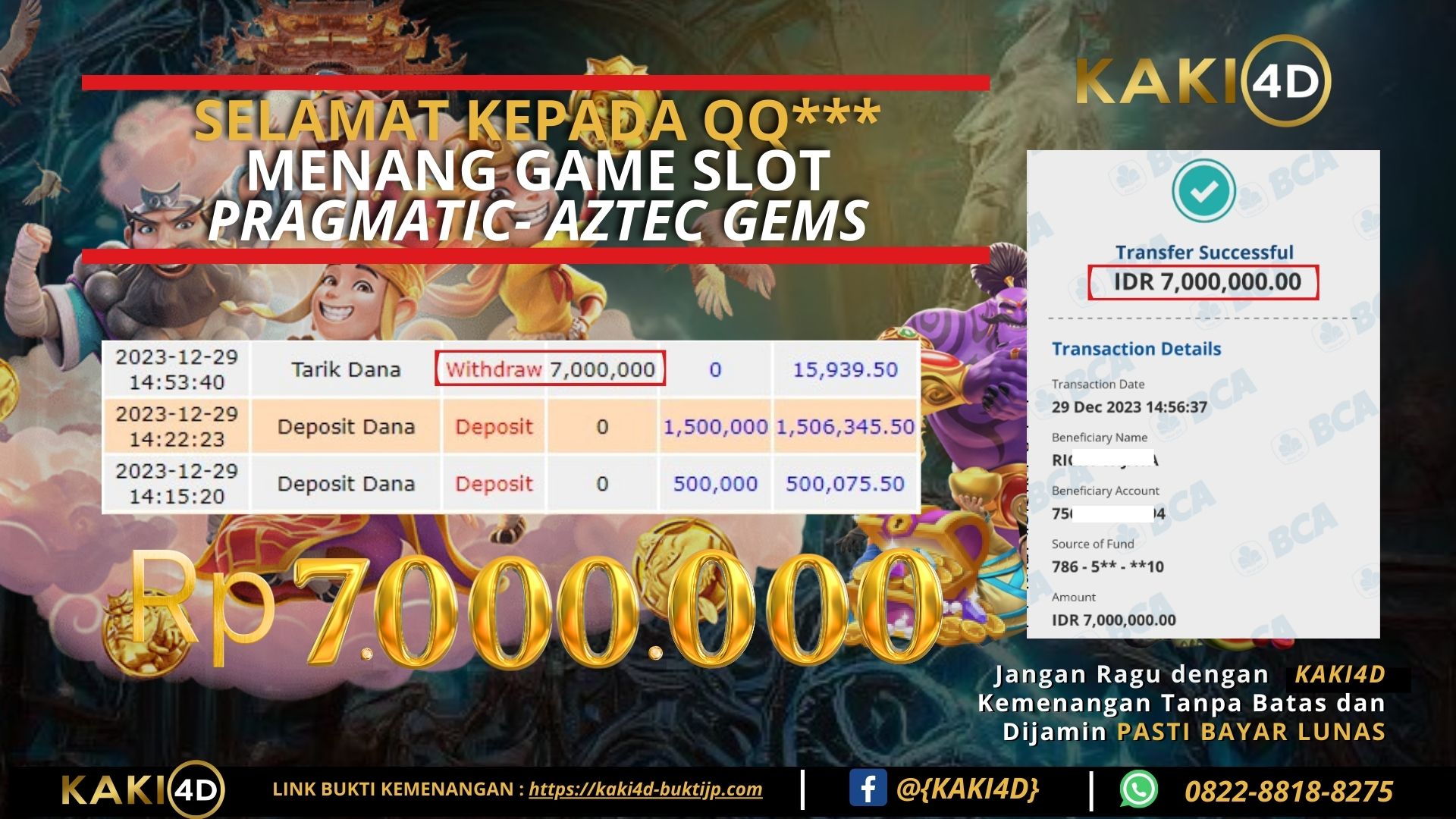 KAKI4DJP BUKTI KEMENANGAN