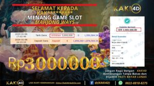 BUKTI KEMENANGAN MEMBER KAKI4D