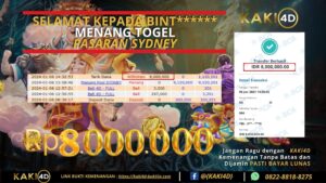 BUKTI KEMENANGAN MEMBER KAKI4D